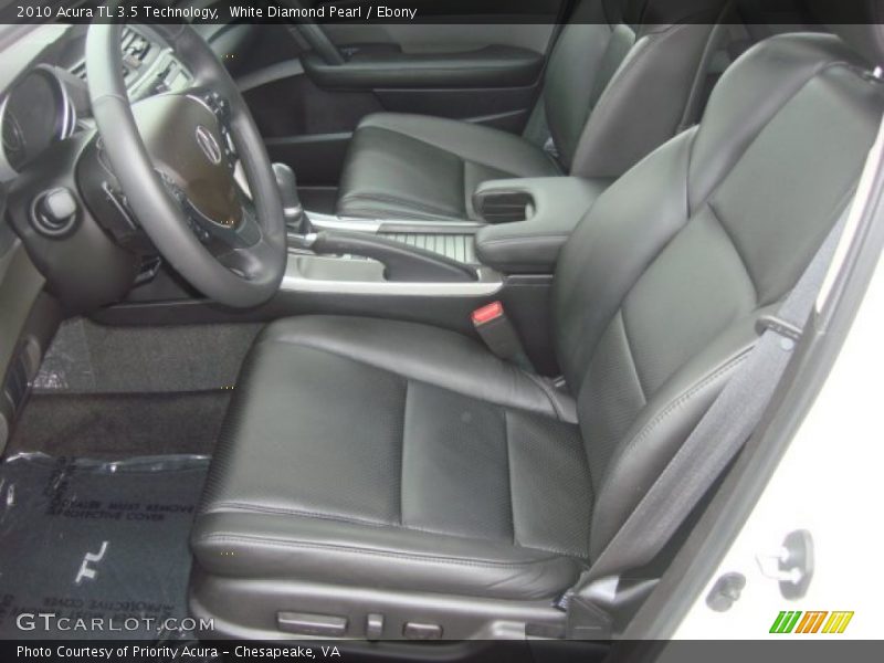White Diamond Pearl / Ebony 2010 Acura TL 3.5 Technology