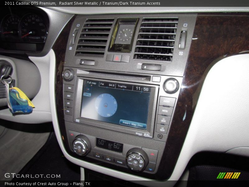 Radiant Silver Metallic / Titanium/Dark Titanium Accents 2011 Cadillac DTS Premium