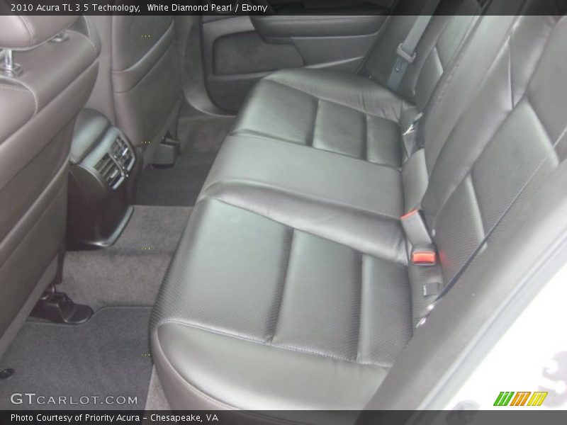 White Diamond Pearl / Ebony 2010 Acura TL 3.5 Technology