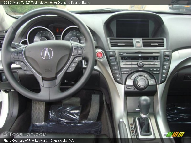 White Diamond Pearl / Ebony 2010 Acura TL 3.5 Technology