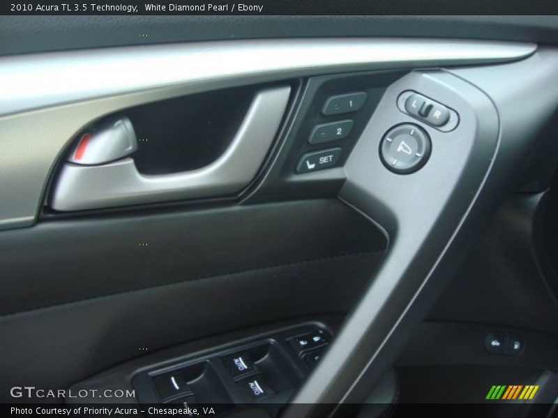 White Diamond Pearl / Ebony 2010 Acura TL 3.5 Technology