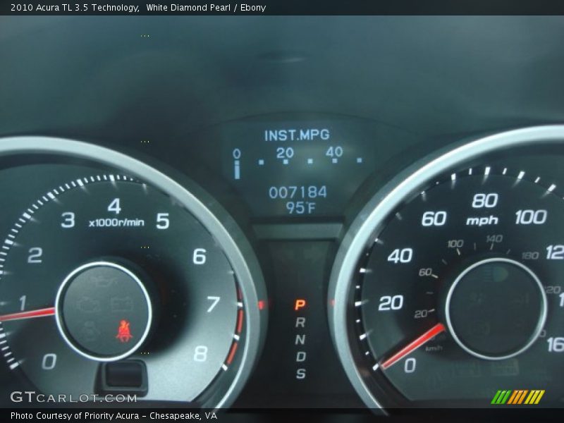 White Diamond Pearl / Ebony 2010 Acura TL 3.5 Technology