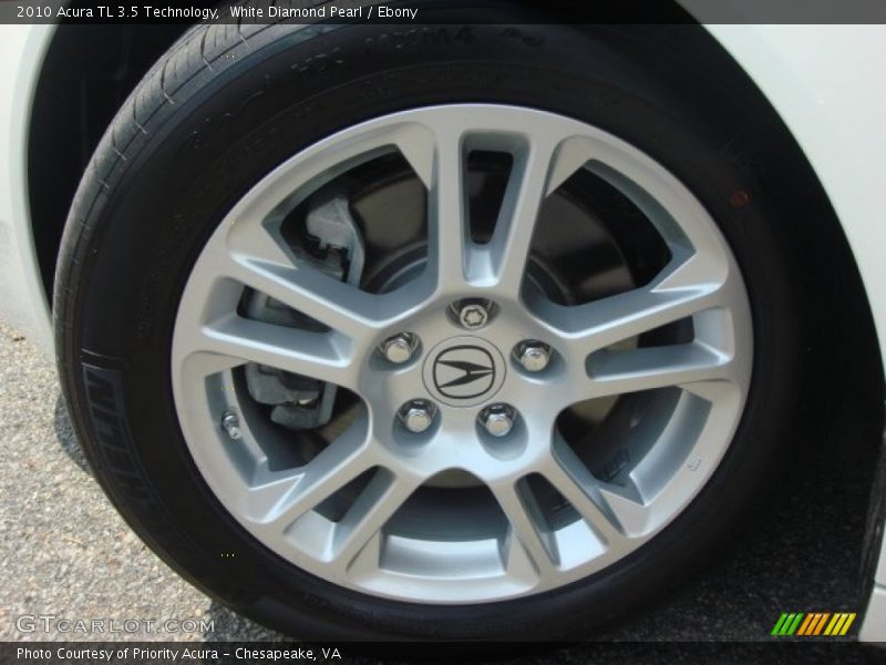 White Diamond Pearl / Ebony 2010 Acura TL 3.5 Technology