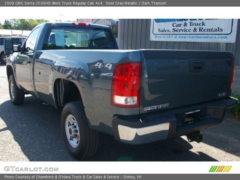 Steel Gray Metallic / Dark Titanium 2009 GMC Sierra 2500HD Work Truck Regular Cab 4x4