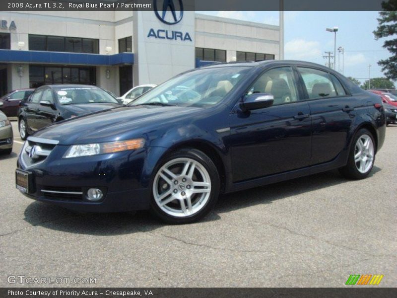 Royal Blue Pearl / Parchment 2008 Acura TL 3.2