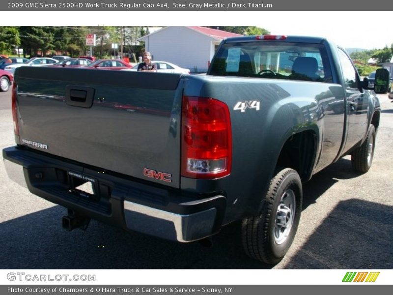 Steel Gray Metallic / Dark Titanium 2009 GMC Sierra 2500HD Work Truck Regular Cab 4x4