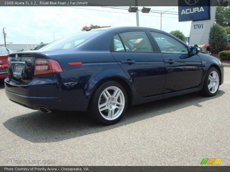 Royal Blue Pearl / Parchment 2008 Acura TL 3.2