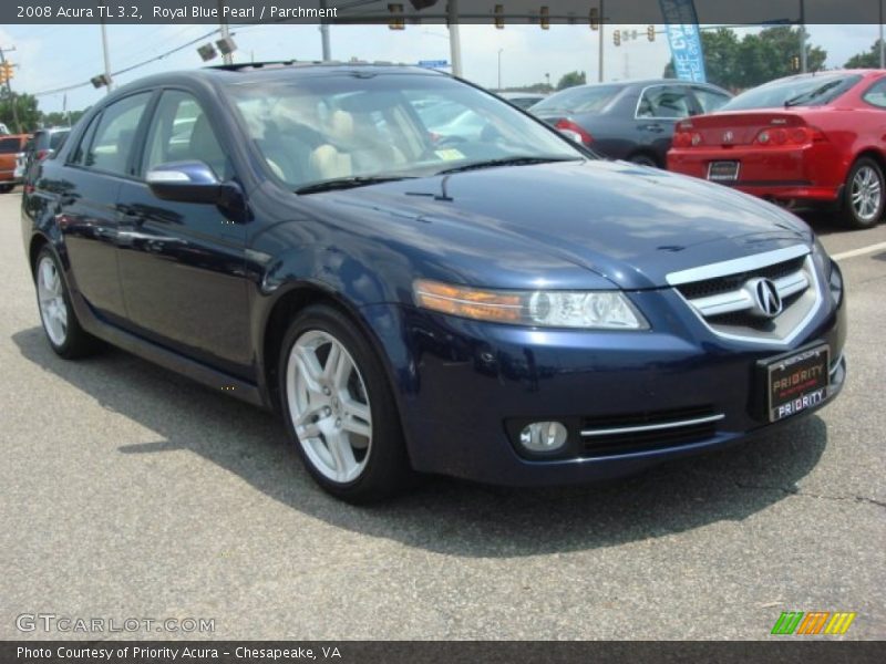 Royal Blue Pearl / Parchment 2008 Acura TL 3.2