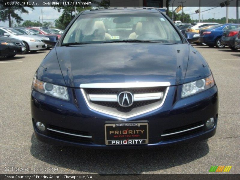 Royal Blue Pearl / Parchment 2008 Acura TL 3.2