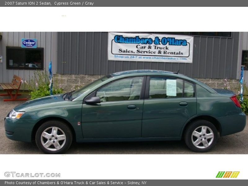 Cypress Green / Gray 2007 Saturn ION 2 Sedan