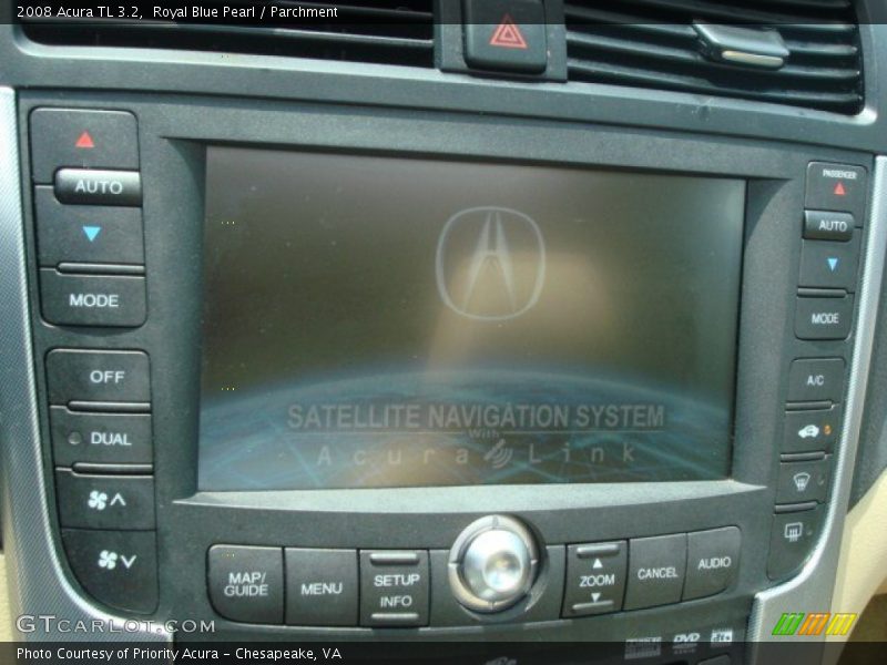 Royal Blue Pearl / Parchment 2008 Acura TL 3.2