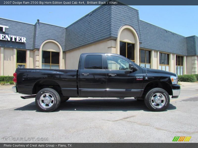 Brilliant Black / Khaki 2007 Dodge Ram 2500 Big Horn Edition Quad Cab 4x4