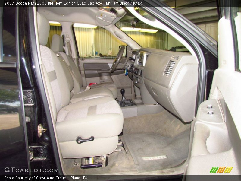 Brilliant Black / Khaki 2007 Dodge Ram 2500 Big Horn Edition Quad Cab 4x4