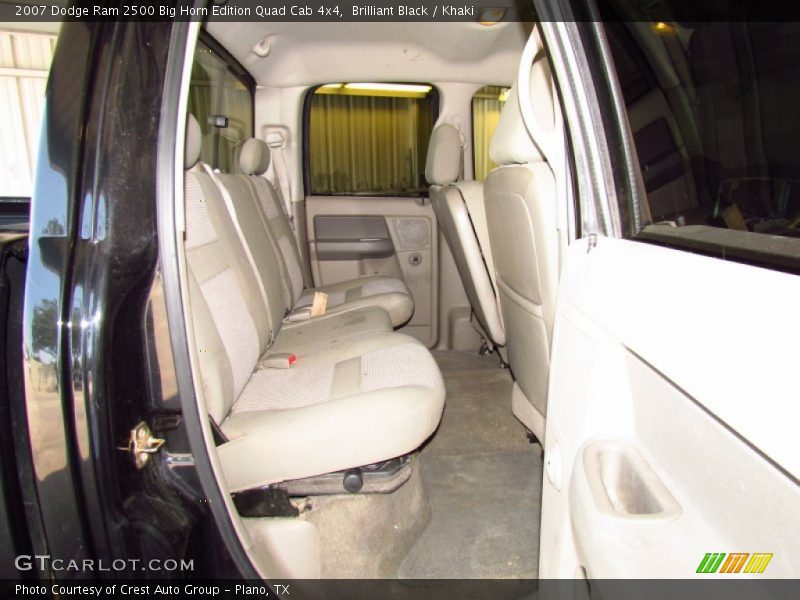 Brilliant Black / Khaki 2007 Dodge Ram 2500 Big Horn Edition Quad Cab 4x4