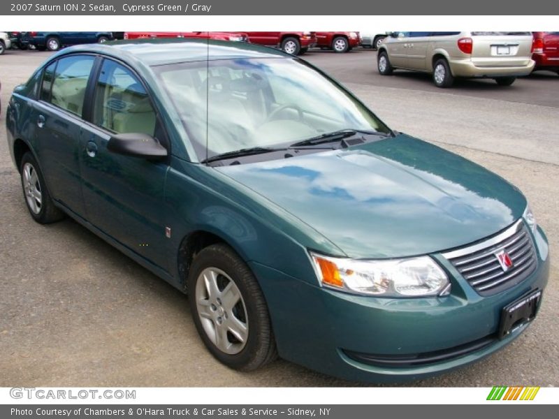 Cypress Green / Gray 2007 Saturn ION 2 Sedan
