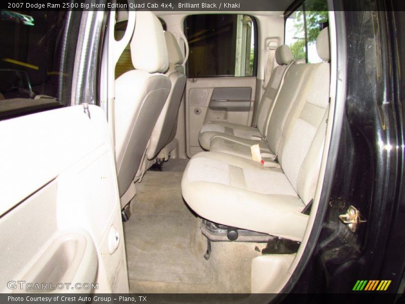 Brilliant Black / Khaki 2007 Dodge Ram 2500 Big Horn Edition Quad Cab 4x4