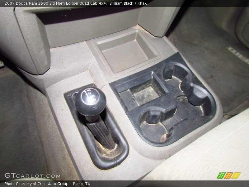 Brilliant Black / Khaki 2007 Dodge Ram 2500 Big Horn Edition Quad Cab 4x4