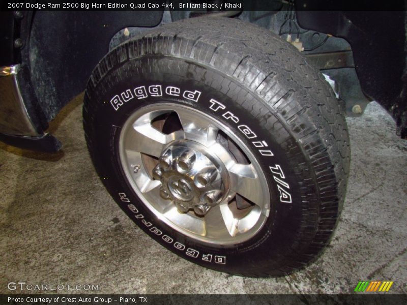 Brilliant Black / Khaki 2007 Dodge Ram 2500 Big Horn Edition Quad Cab 4x4