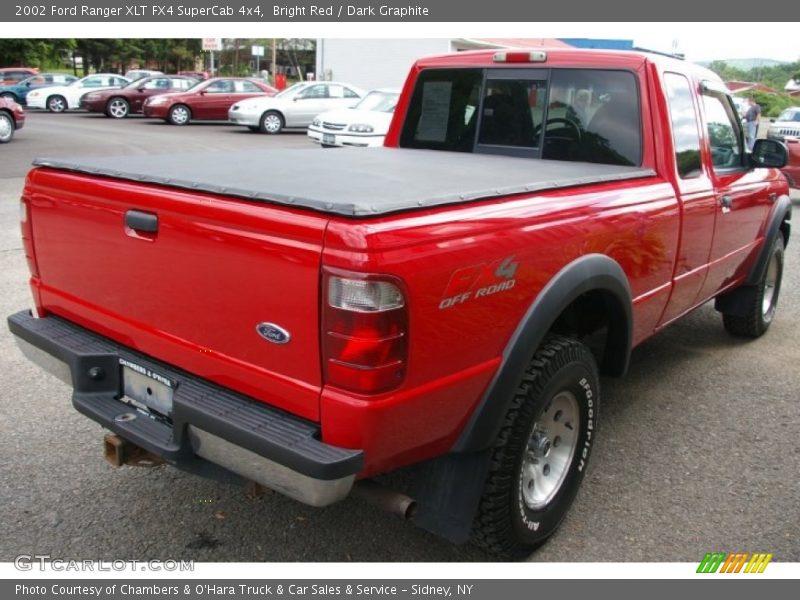 Bright Red / Dark Graphite 2002 Ford Ranger XLT FX4 SuperCab 4x4