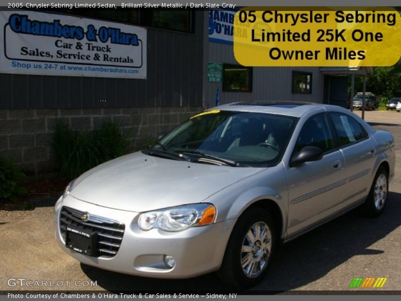 Brilliant Silver Metallic / Dark Slate Gray 2005 Chrysler Sebring Limited Sedan