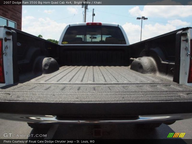 Bright White / Khaki 2007 Dodge Ram 3500 Big Horn Quad Cab 4x4