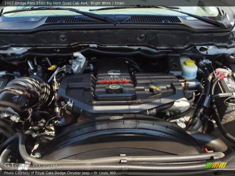  2007 Ram 3500 Big Horn Quad Cab 4x4 Engine - 6.7 Liter OHV 24-Valve Turbo Diesel Inline 6 Cylinder