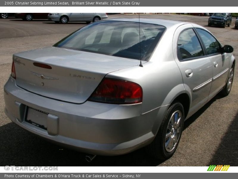 Brilliant Silver Metallic / Dark Slate Gray 2005 Chrysler Sebring Limited Sedan