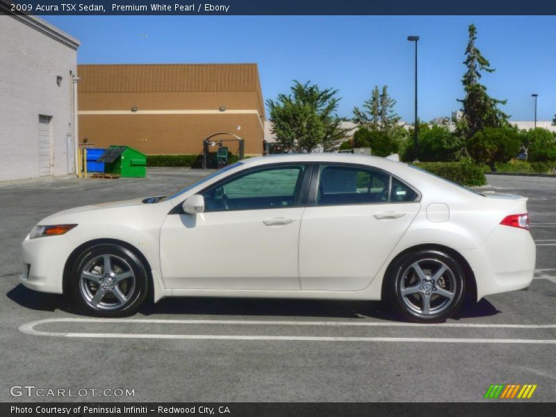 Premium White Pearl / Ebony 2009 Acura TSX Sedan