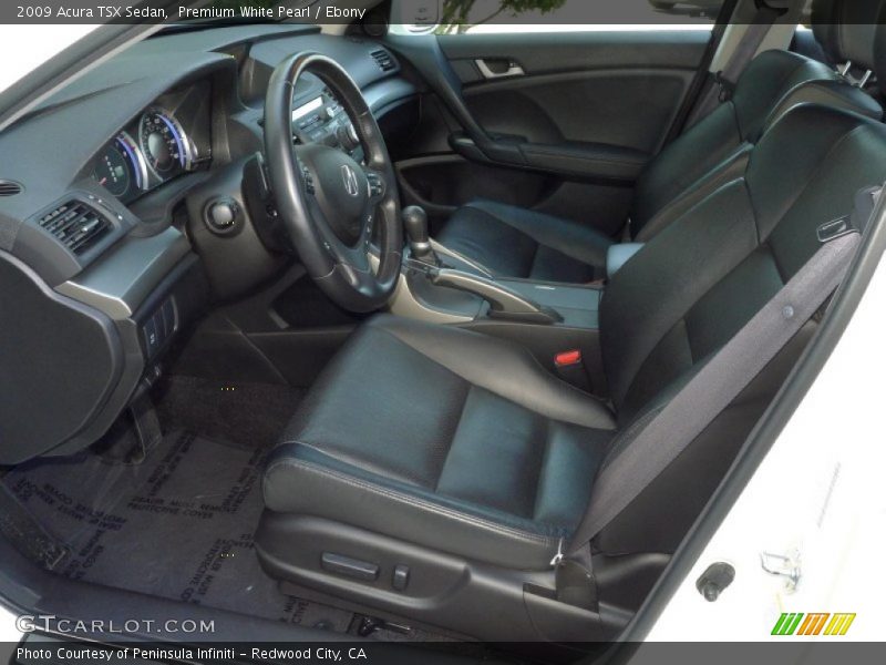 Premium White Pearl / Ebony 2009 Acura TSX Sedan