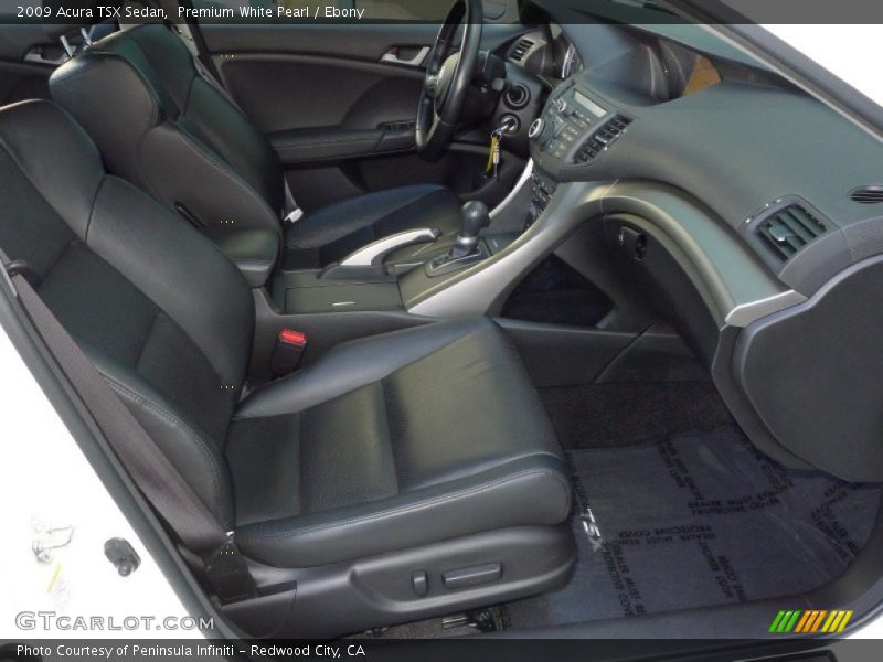 Premium White Pearl / Ebony 2009 Acura TSX Sedan