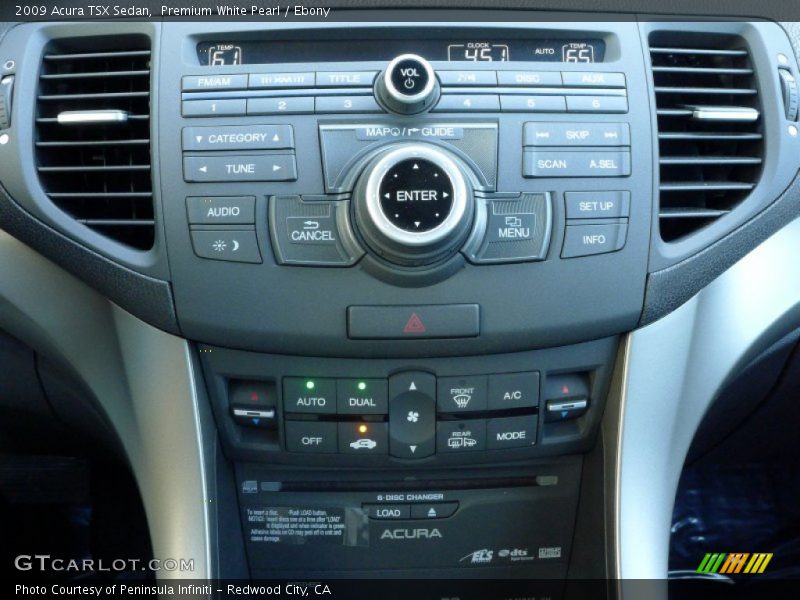Premium White Pearl / Ebony 2009 Acura TSX Sedan