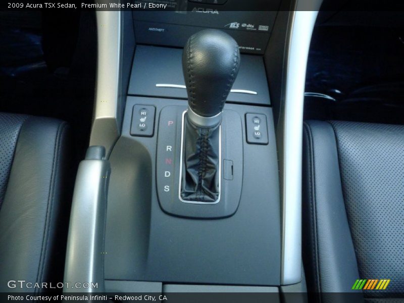 Premium White Pearl / Ebony 2009 Acura TSX Sedan