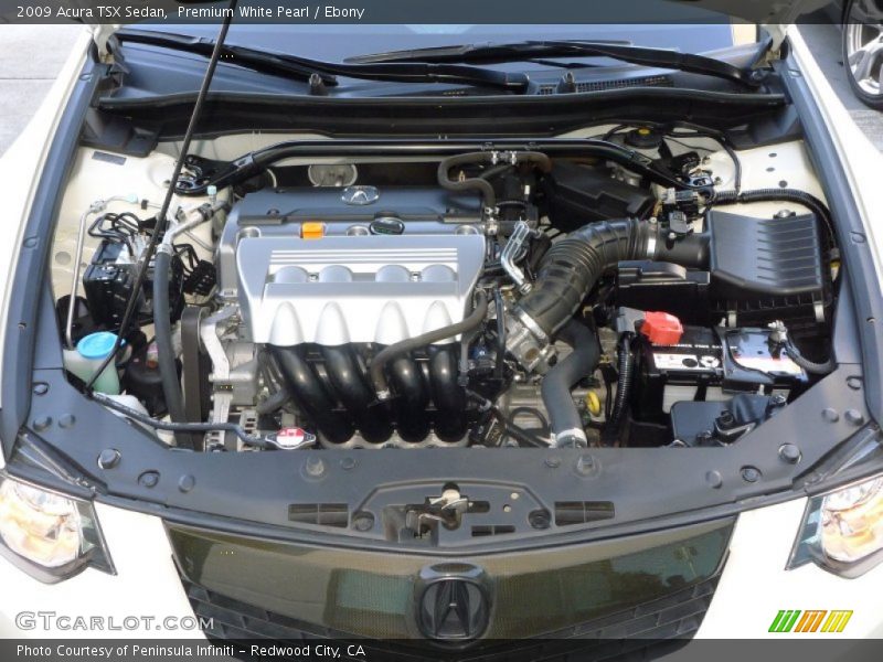 Premium White Pearl / Ebony 2009 Acura TSX Sedan