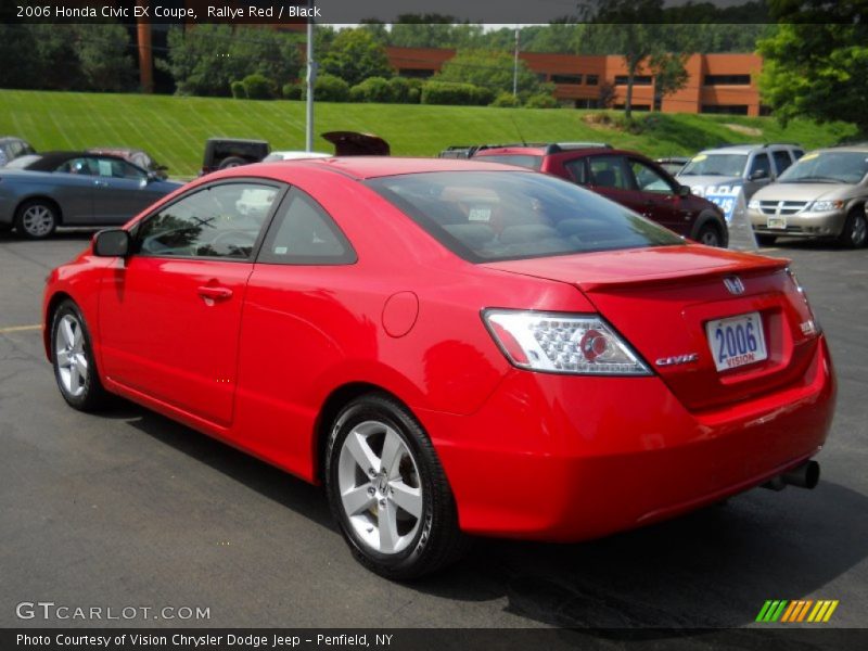 Rallye Red / Black 2006 Honda Civic EX Coupe