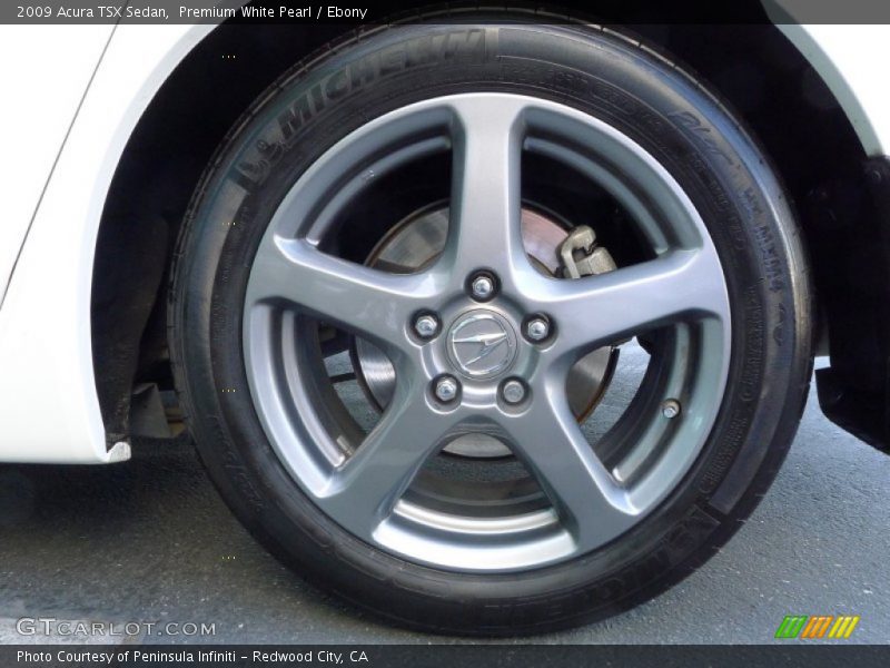 Premium White Pearl / Ebony 2009 Acura TSX Sedan
