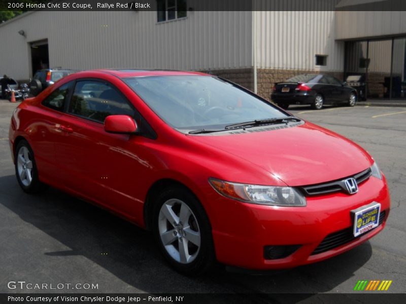 Rallye Red / Black 2006 Honda Civic EX Coupe