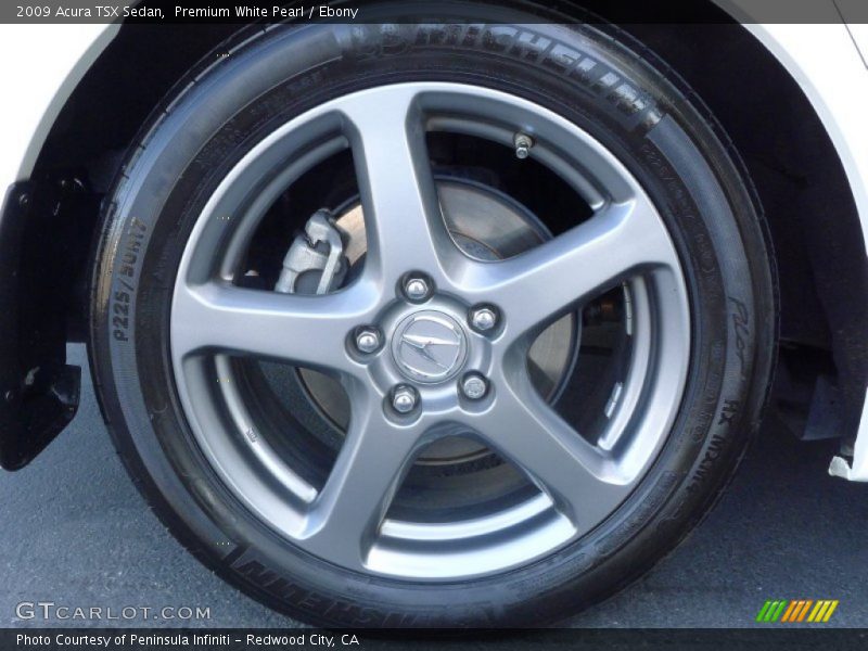 Premium White Pearl / Ebony 2009 Acura TSX Sedan