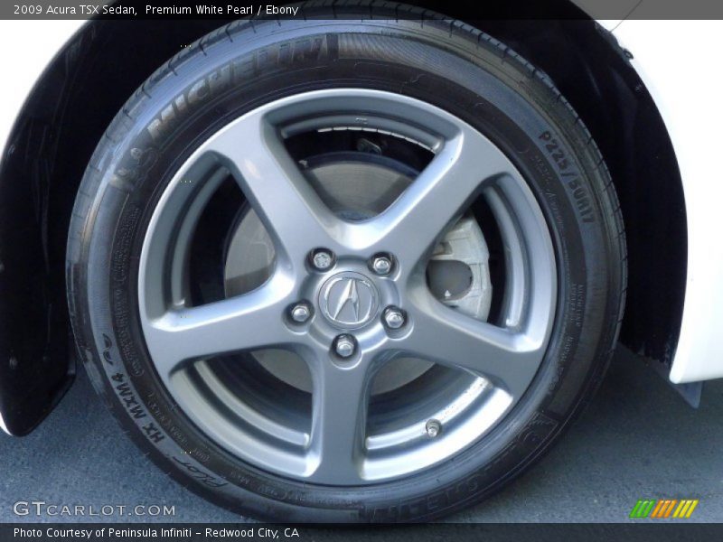 Premium White Pearl / Ebony 2009 Acura TSX Sedan