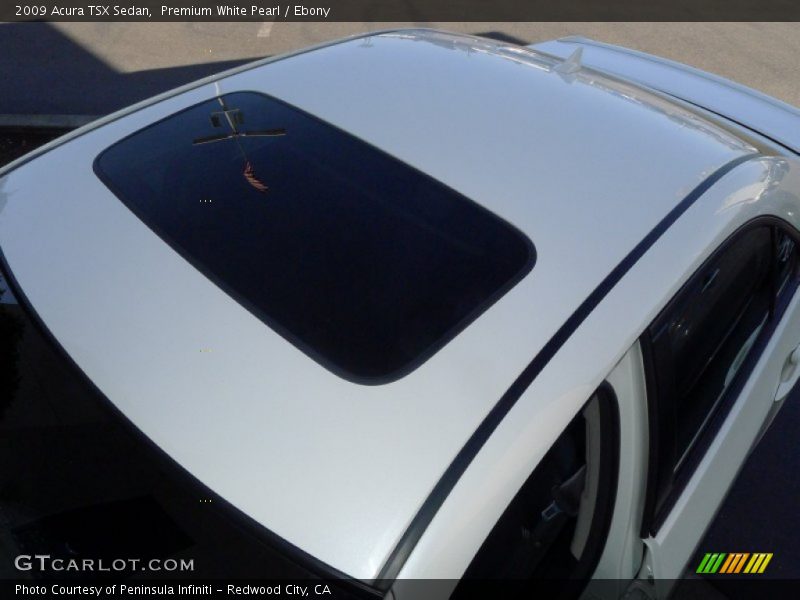Premium White Pearl / Ebony 2009 Acura TSX Sedan