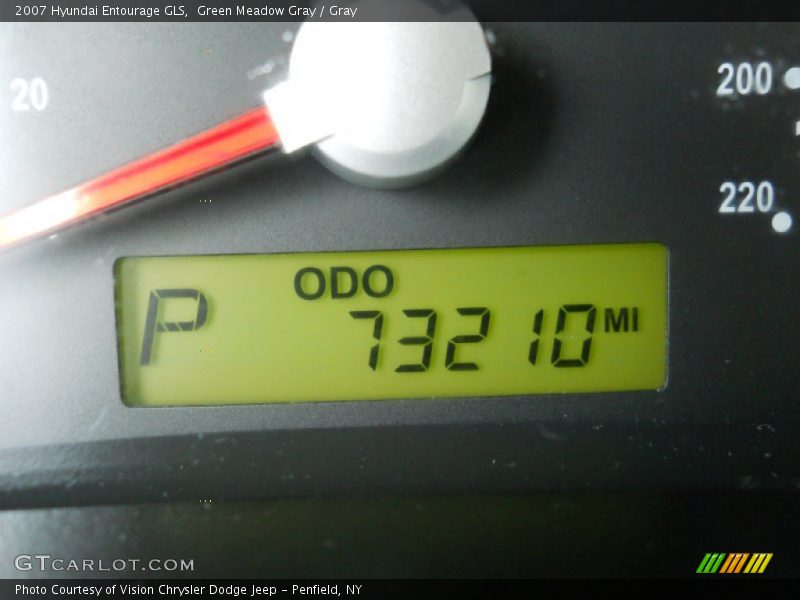 Green Meadow Gray / Gray 2007 Hyundai Entourage GLS