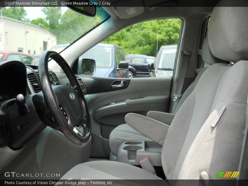 Green Meadow Gray / Gray 2007 Hyundai Entourage GLS