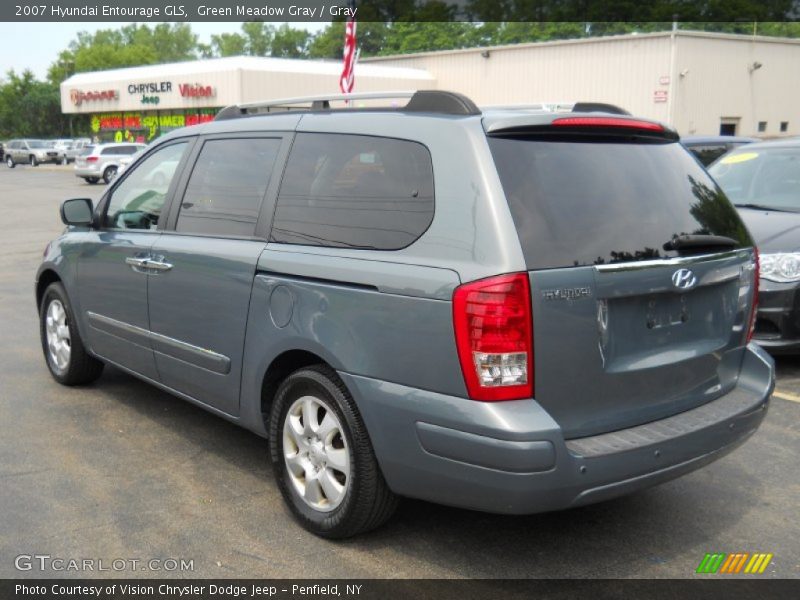 Green Meadow Gray / Gray 2007 Hyundai Entourage GLS