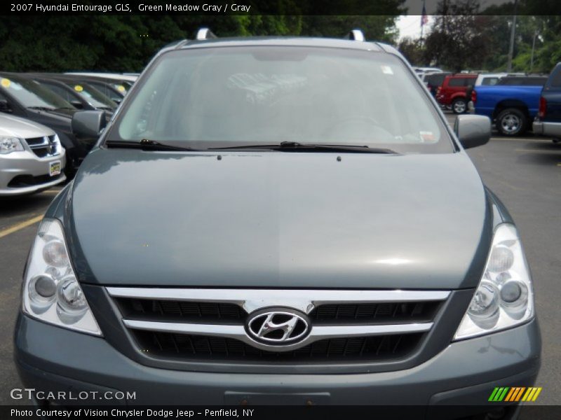 Green Meadow Gray / Gray 2007 Hyundai Entourage GLS