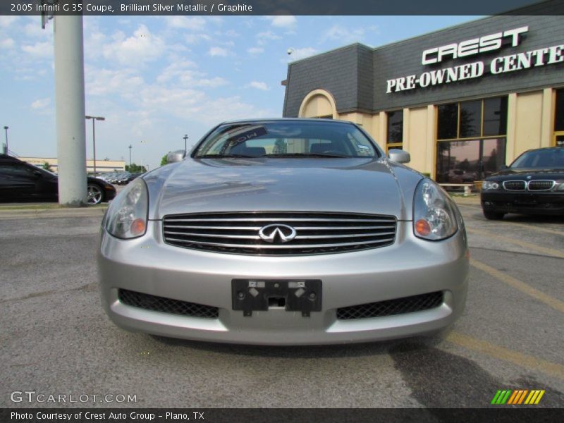Brilliant Silver Metallic / Graphite 2005 Infiniti G 35 Coupe