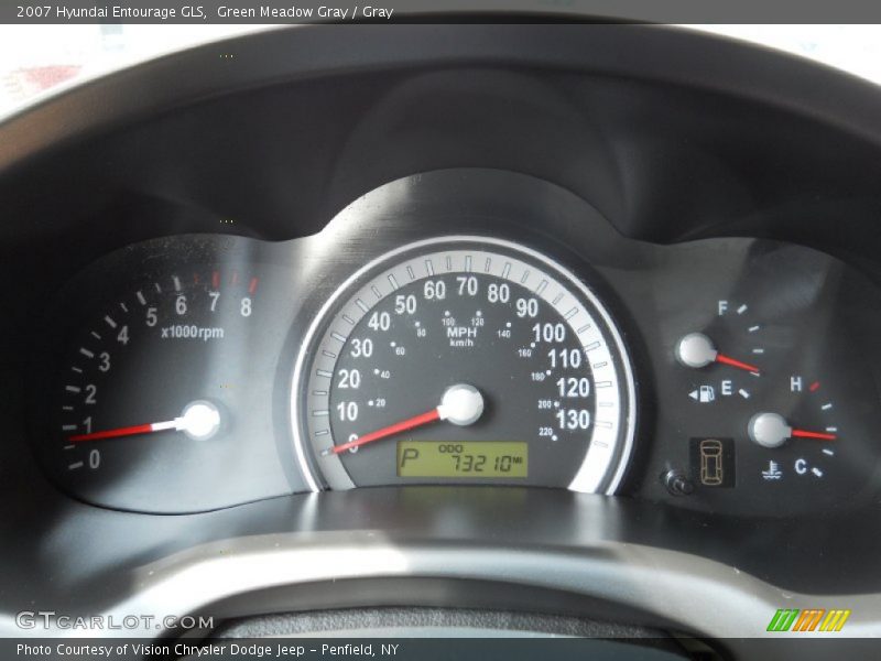 Green Meadow Gray / Gray 2007 Hyundai Entourage GLS