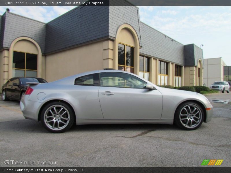 Brilliant Silver Metallic / Graphite 2005 Infiniti G 35 Coupe