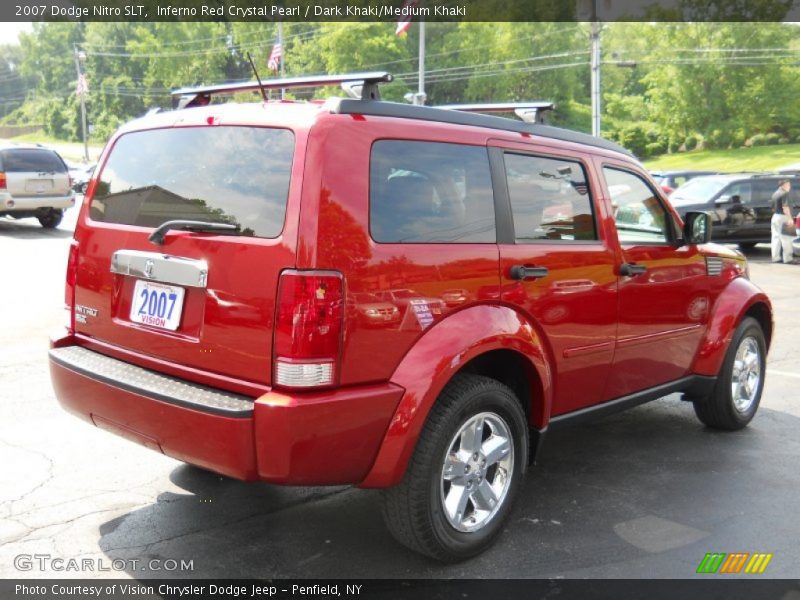 Inferno Red Crystal Pearl / Dark Khaki/Medium Khaki 2007 Dodge Nitro SLT