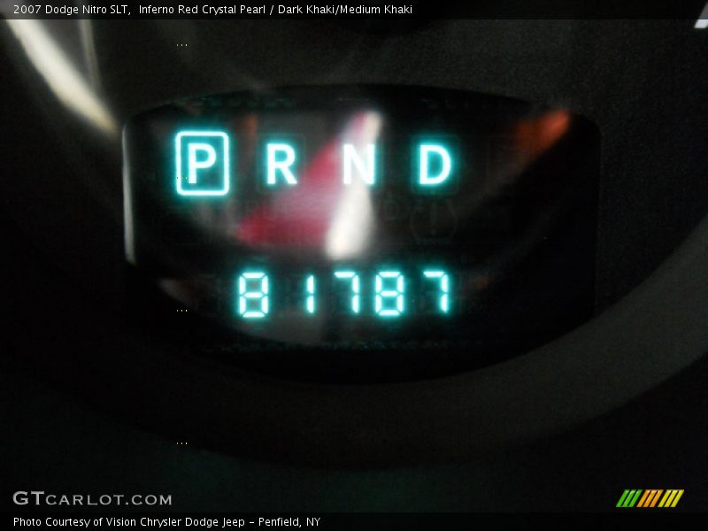 Inferno Red Crystal Pearl / Dark Khaki/Medium Khaki 2007 Dodge Nitro SLT