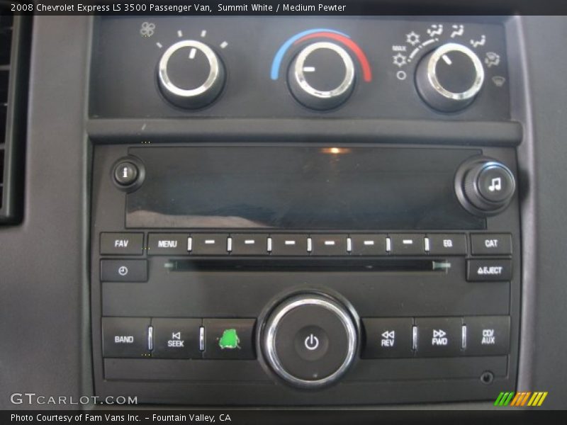 Summit White / Medium Pewter 2008 Chevrolet Express LS 3500 Passenger Van