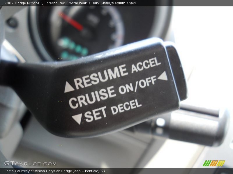 Inferno Red Crystal Pearl / Dark Khaki/Medium Khaki 2007 Dodge Nitro SLT